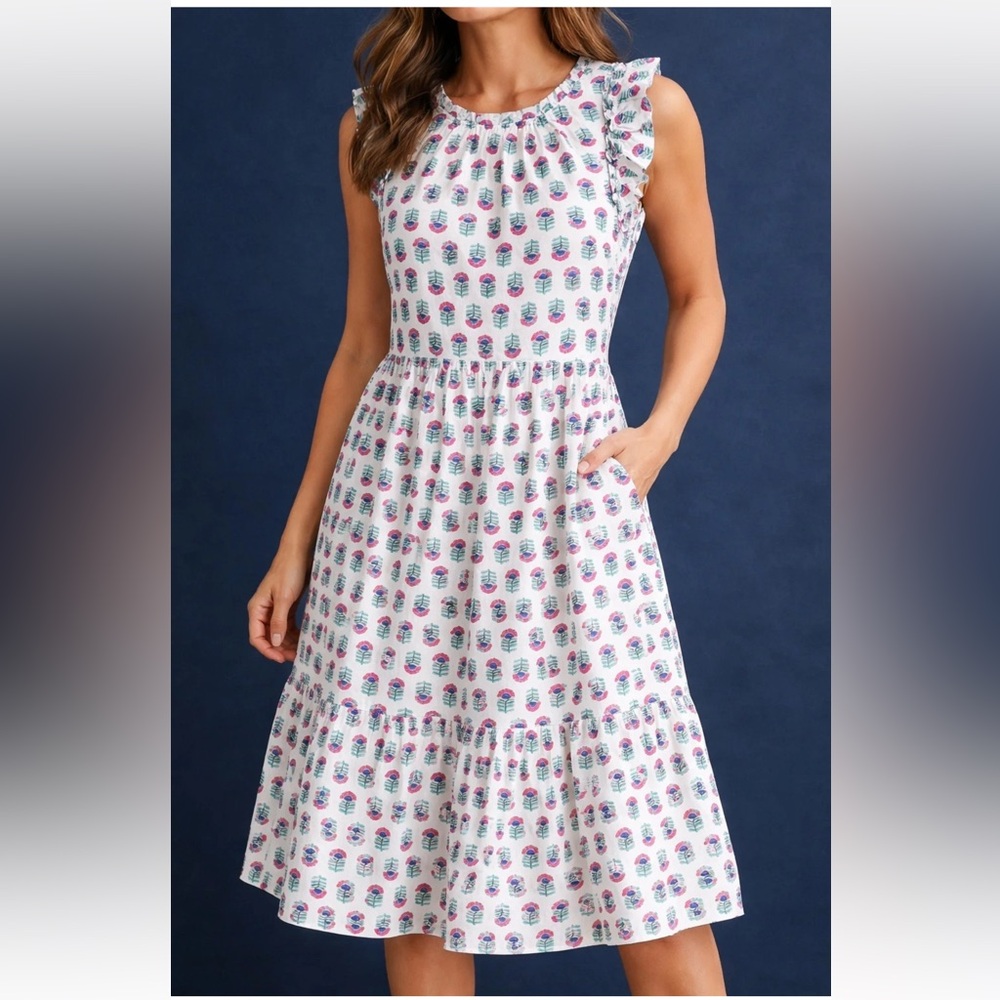 J. Crew Ruffled Floral Dress 8 - Picture 12 of 12